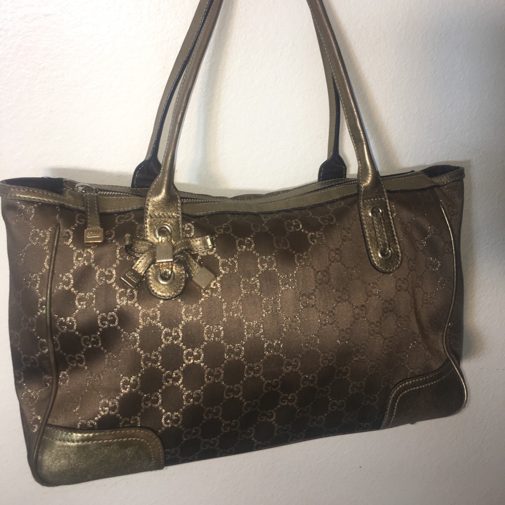 Metallic Gold Gucci Purse